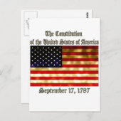 US Verfassung Postkarte (Vorne/Hinten)