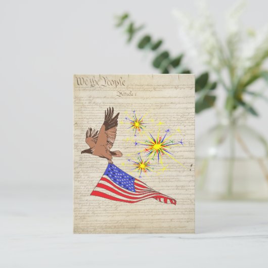 US Verfassung Postkarte (Stehend Vorderseite)