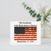 US-Verfassung Postkarte (Stehend Vorderseite)