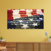 US-Verfassung: Präambel Leinwanddruck (Insitu (Wohnzimmer))
