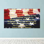 US-Verfassung: Präambel Leinwanddruck (Insitu (Holzboden))
