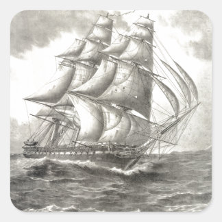 US-Verfassung Quadratischer Aufkleber