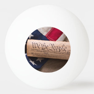 US-Verfassung Tischtennisball