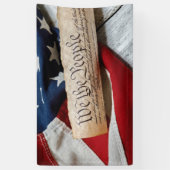 US Verfassung und Flag Banner (Vertikal)
