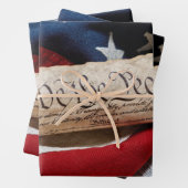 US Verfassung und Flag Geschenkpapier Set (Beispiel)