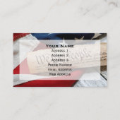 US Verfassung und Flag Visitenkarte (Vorderseite)