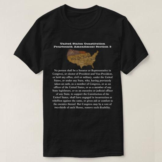 US-Verfassung Vierzehnter Änderungsantrag Abschnit T-Shirt (Design vorne)