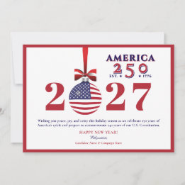 US-Verfassung "Wir, das Volk" Amerika 250 - 2027 Feiertagskarte