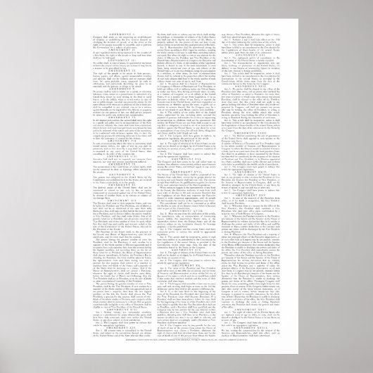 US-Verfassungsänderungspaket Poster (Vorne)