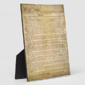 US-Verfassungsfreiheit - Kennen Sie Ihre Rechte! Fotoplatte (Seite)