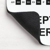 US-Version mit zwei Buchstaben Mousepad (Ecke)