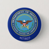 US-Verteidigungsministerium erschöpft Button (Vorderseite)