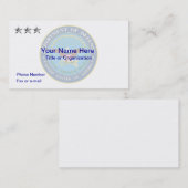 US-Verteidigungsministerium O9-Visitenkarte Visitenkarte (Vorne/Hinten)