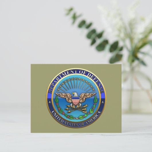 US-Verteidigungsministerium Postkarte (Stehend Vorderseite)