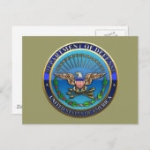 US-Verteidigungsministerium Postkarte (Vorne/Hinten)