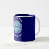 US-Verteidigungsministerium Zweifarbige Tasse (VorderseiteRechts)