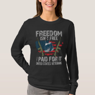 US Veteran Freedom is not Free Dog Tag T-Shirt