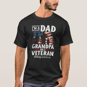 Us Veteran Ich bin Vater Opa und ein Veteran Nicht T-Shirt