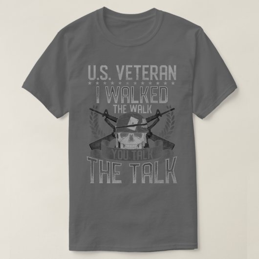 US-Veteran ich ging den Weg, den Sie sprechen T-Shirt (Design vorne)
