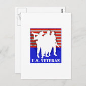 US-Veteran Postkarte (Vorne/Hinten)