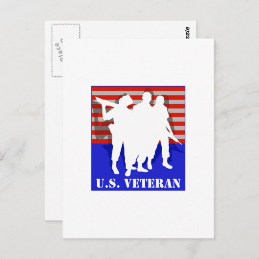 US-Veteran Postkarte (Vorne/Hinten)