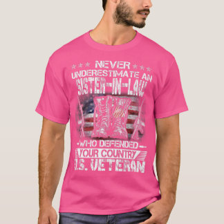 US-Veteran SisterInLaw Veterans Tag Patriot Pat T-Shirt