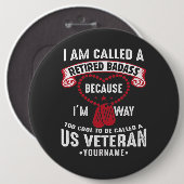 US Veteran Spaß Remüder Soldier Button (Vorne & Hinten)