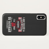 US Veteran Spaß Remüder Soldier Case-Mate iPhone Hülle (Rückseite (Horizontal))
