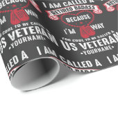 US Veteran Spaß Remüder Soldier Geschenkpapier (Rolleneckpunkt)