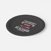 US Veteran Spaß Remüder Soldier Pappteller (Schrägansicht)