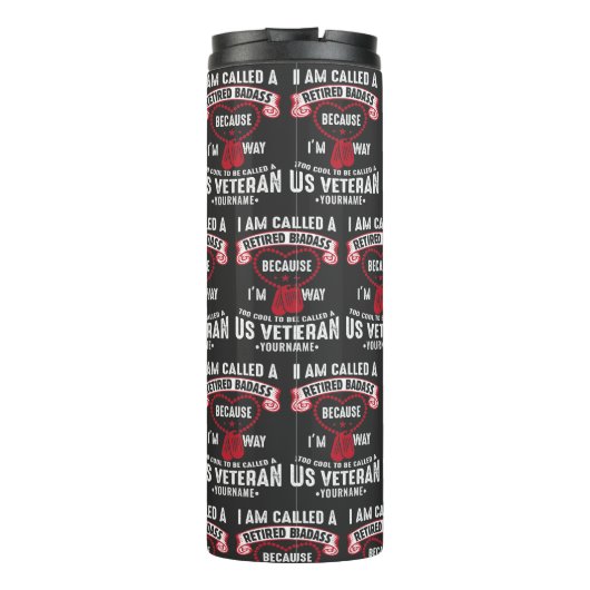 US Veteran Spaß Remüder Soldier Thermosbecher (Rückseite)