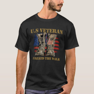 US Veteran Stiefel Ich ging den Weg mit Amerikanis T-Shirt