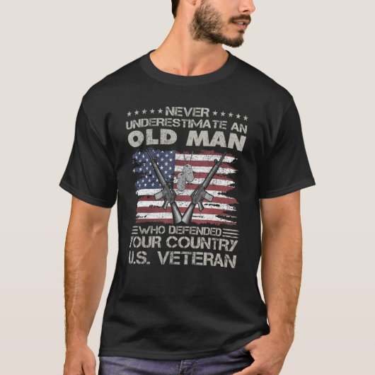 US Veteran veterans day Us Patriot T-Shirt (Vorderseite)