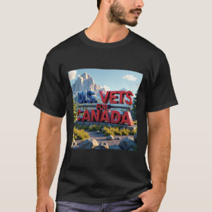 US-Veteranen für Kanada-Aufkleber T-Shirt