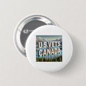 US-Veteranen stehen hinter Kanada Aufkleber Button (Vorne & Hinten)
