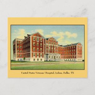 US-Veteranenkrankenhaus, Lissabon, Dallas, TX Postkarte