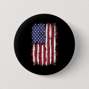 US-Vintage-Flagge für den amerikanischen Unabhängi Button