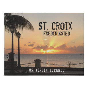 US Virgin Islands St. Cross Usvi Tropical Sunset Künstlicher Leinwanddruck