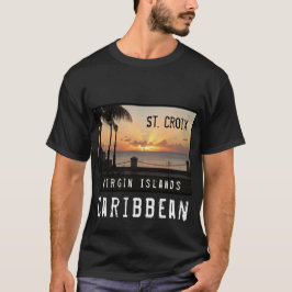 US Virgin Islands St. Cross Usvi Tropical Sunset T-Shirt