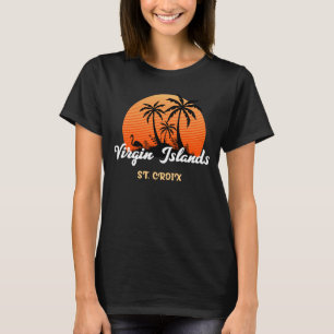 US Virgin Islands St. Cross Usvi Tropical Sunset T-Shirt