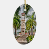 US Virgin Islands St. Kreuz USVI Clock Tower Keramik Ornament (Rechts)