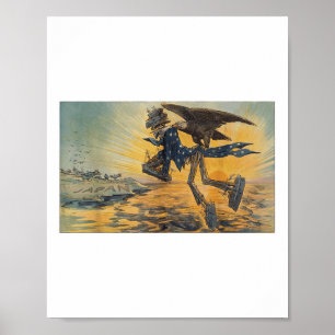 Us-Vogelscheuche Pazifik Weltkrieg Vintage Wwii Pl Poster