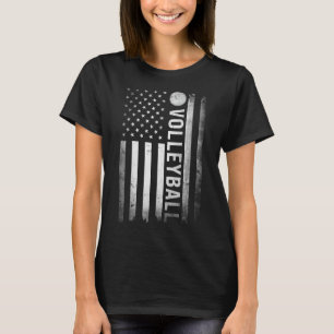 US Volleyball Practice USA Flag American Women Men T-Shirt