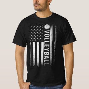 US Volleyball Practice USA Flag American Women Men T-Shirt