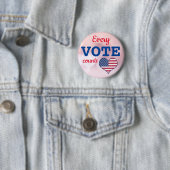 US-Wahlen Jede Abstimmung zählt Button Button (Beispiel)