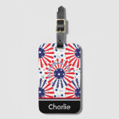 US-Wahlkampfmuster mit Namen Gepäckanhänger (Vorderseite Vertikal)