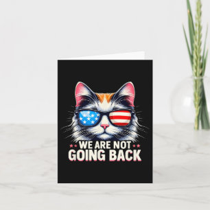 US-Wahltag 2024 USA Flaggenkatze Wir sind nicht G Karte