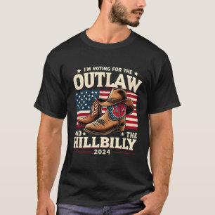 US-Wahltag Outlaw Hillbilly 2024 Cowboy Shoes T-Shirt
