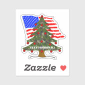 US-Wald-Tarnung Weihnachten Aufkleber (Blatt)