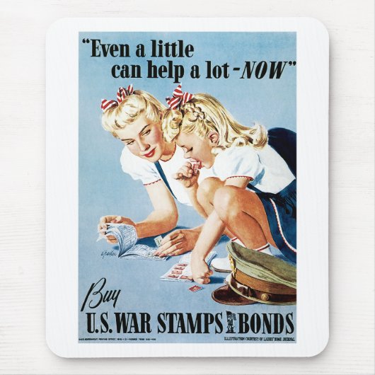 US War Stamps and Bonds Mousepad (Vorne)